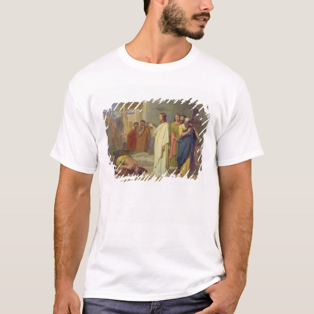 Jesus som läker spetälsken, 1864 tee shirt (Framsida)