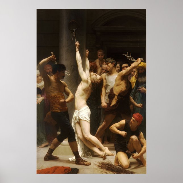 Jesus som skällde på Kristus B:s passion Poster (Framsidan)