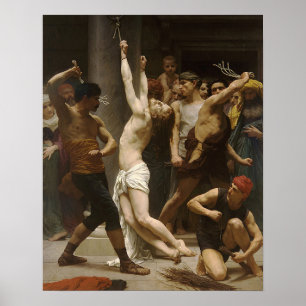 Jesus som skäller på Kristus A:s passion Poster