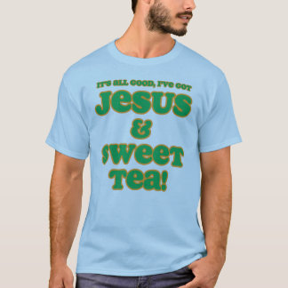 Jesus & söt Teaskjortagrönt T Shirt