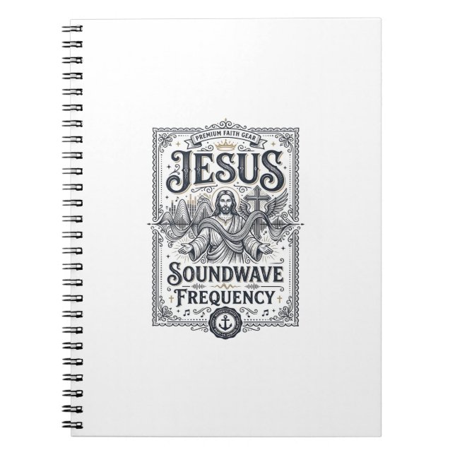 Jesus Soundwave Frekvens Jesus Soundwave Frekvens Anteckningsbok (Framsidan)