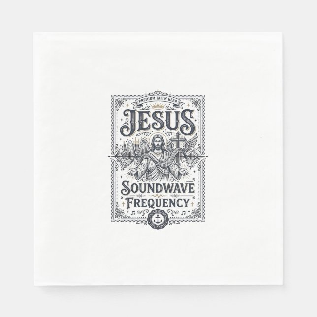 Jesus Soundwave Frekvens Jesus Soundwave Frekvens Pappersservett (Framsidan)