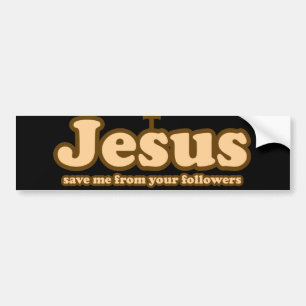Jesus spara mig från dina anhängare bildekal