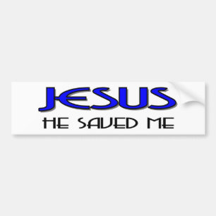 Jesus sparade mig bildekal