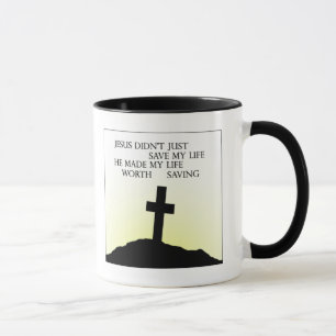 Jesus sparade mitt liv mugg