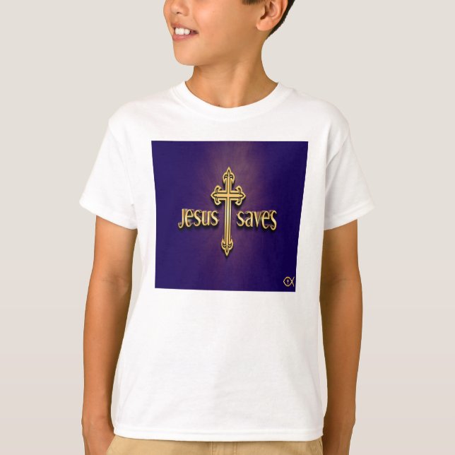 Jesus sparar 4 t shirt (Framsida)