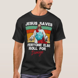 Jesus sparar alla andra roll för att skada kristet t shirt