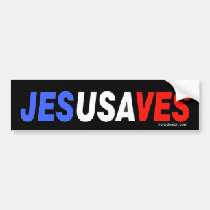Jesus sparar bildekal