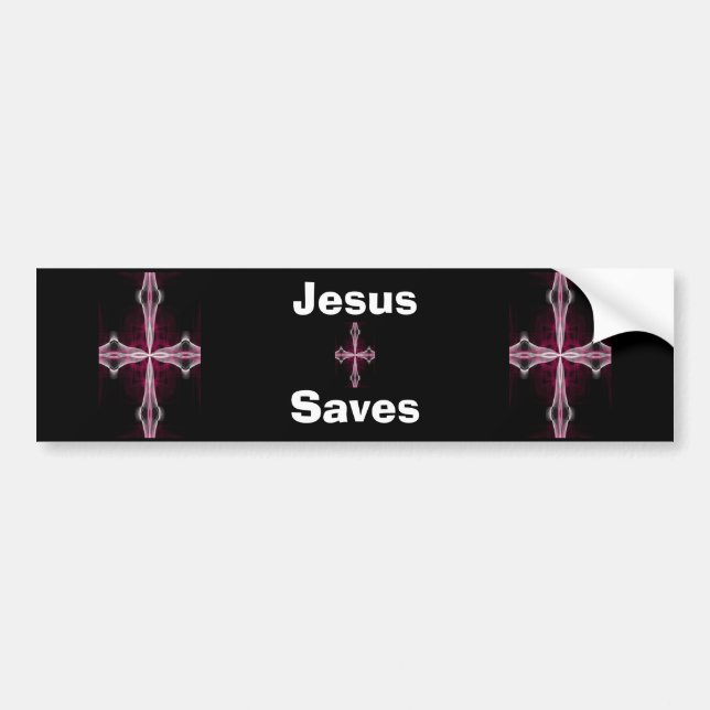 Jesus sparar bildekalet bildekal (Framsidan)