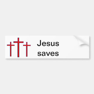Jesus sparar bildekalet bildekal