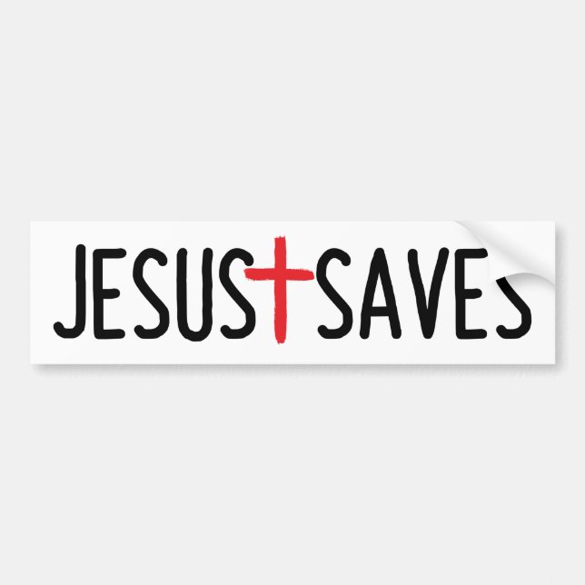 JESUS SPARAR BILDEKALET BILDEKAL (Framsidan)