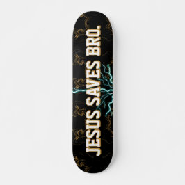 Jesus sparar Bro. Abstrakt Red Blood Skateboard
