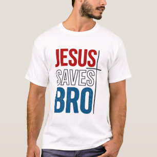 Jesus Sparar Bro Kristna typografi t-shirt design