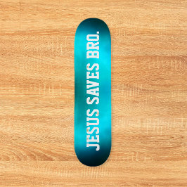 Jesus sparar Bro. Skateboard abstrakt Blue Dimma