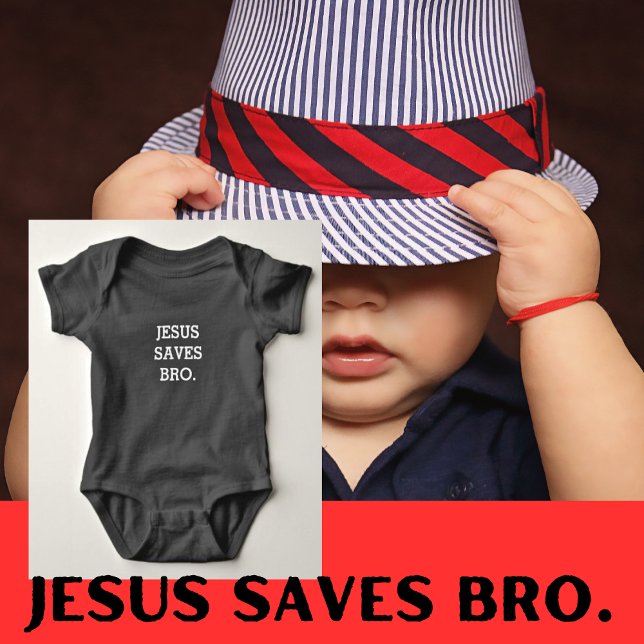 Jesus sparar Bro. Svart T Shirt (Skapare uppladdad)