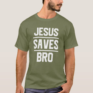 Jesus sparar Bro Text T-Shirt