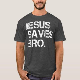 Jesus Sparar Bro Vintage Funny Christian Religion T Shirt