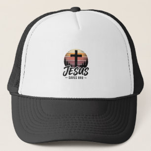Jesus Sparar Bro Vintage Kristet Kors Shirt Desi Keps