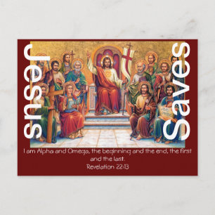 Jesus Sparar Faith Blating Bible Kärlek Peace Lamb Vykort