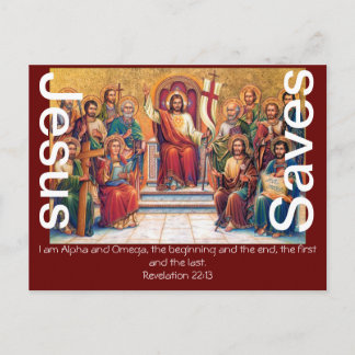 Jesus Sparar Faith Blating Bible Kärlek Peace Lamb Vykort