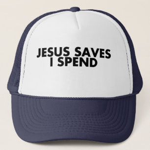 Jesus Sparar i spenderar Välsigna dig T-Shirt Keps