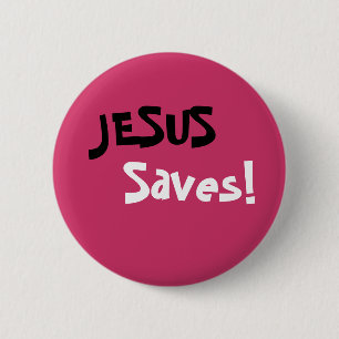 Jesus sparar! knapp