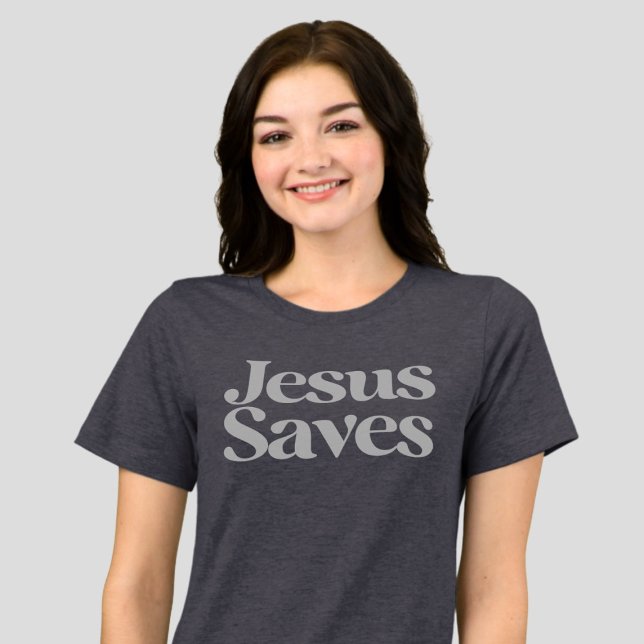 Jesus sparar kristen inspirationslös bibelcitat t shirt (Skapare uppladdad)