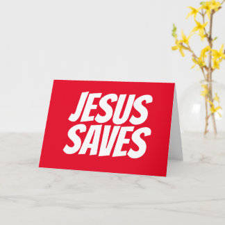 Jesus sparar kristet hälsningskort kort
