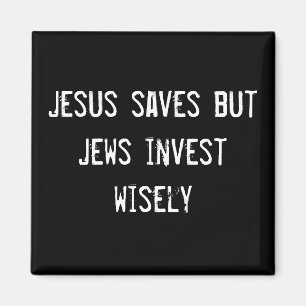 Jesus sparar, men judar investerar klokt magnet