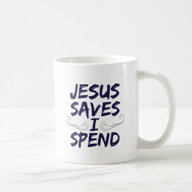 Jesus sparar mig spenderar kaffemugg (Höger)