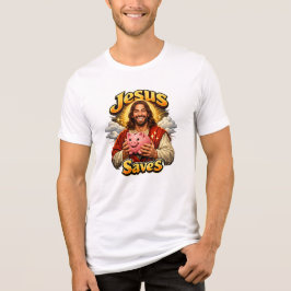 Jesus Sparar - Rolig Vintage  T Shirt