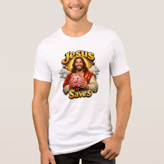 Jesus Sparar - Rolig Vintage  T Shirt