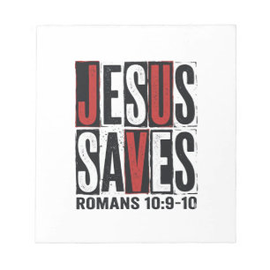 Jesus Sparar Romarna 10_9 Kristet Vintage Shirt De Anteckningsblock