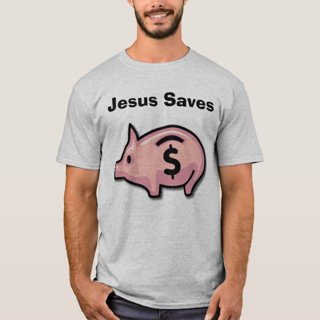 Jesus sparar tee shirt (Framsida)