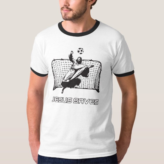 Jesus sparar tee shirt (Framsida)