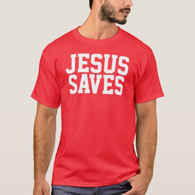 Jesus sparar tee shirt (Framsida)
