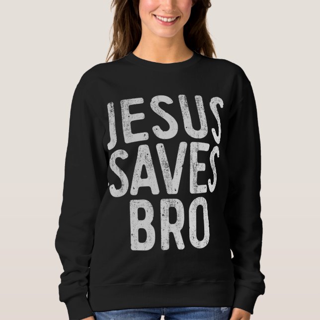 Jesus Sparkar Bro Christian Religion T Shirt (Framsida)