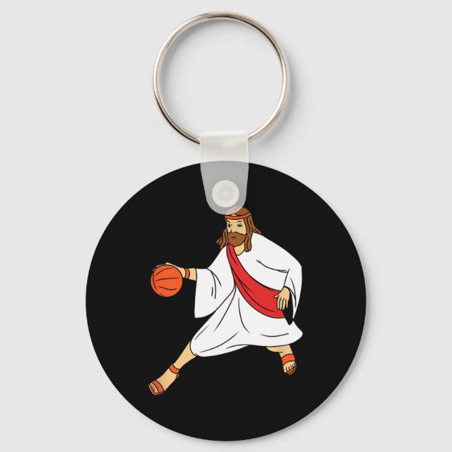 Jesus spelar basket 1 nyckelring (Framsida)