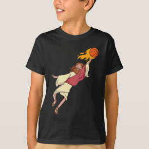 Jesus spelar basketboll t shirt