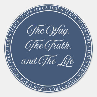 Jesus - Spola Tätning Runt Klistermärke