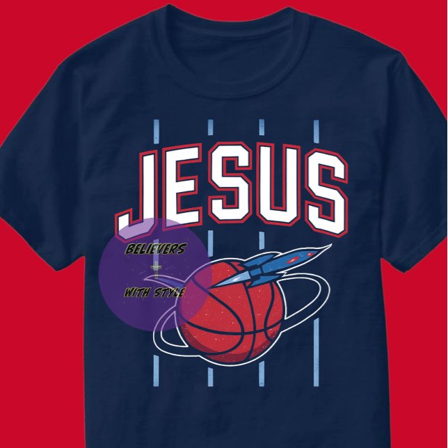 JESUS - Sports Hoops - Christian T Shirt (Skapare uppladdad)