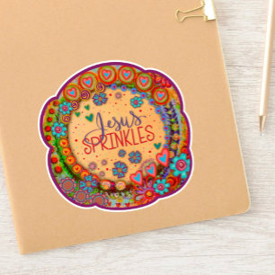 "Jesus Sprinkles" Inspirivitetsmärkning Klistermärken