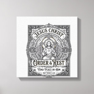 Jesus städa rent hem tröja kristen grafisk canvastryck