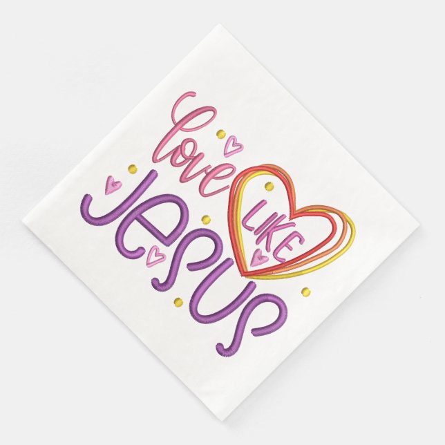 Jesus - Standard Cocktail Napkins Pappersservett (Hörn)