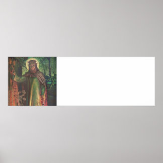 Jesus Stands vid dörren och Knocks Poster
