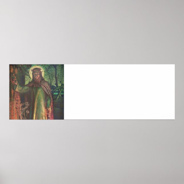 Jesus Stands vid dörren och Knocks Poster (Framsidan)