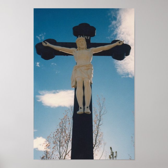 Jesus Statue Poster (Framsidan)