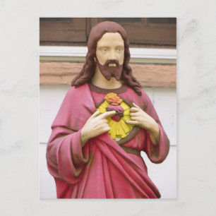 Jesus Statue Vykort