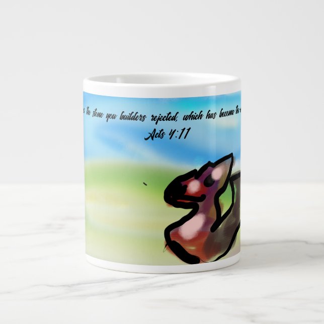 Jesus sten  jumbo mugg (Framsidan)
