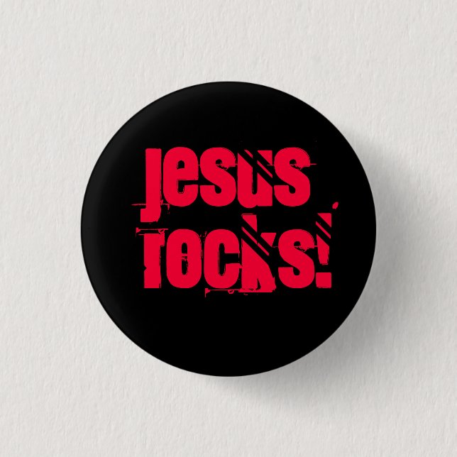 Jesus stenar! - Skräddarsy - skräddarsy Knapp (Framsida)